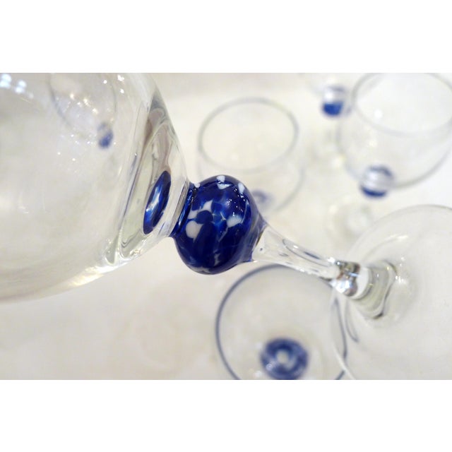 Vintage Stemmed Wine Glasses by Luminarc France, 1980s, Set of 6 For Sale - Image 10 of 12