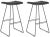 Metal Ryan barstool, Black & Black - a Pair For Sale - Image 7 of 7
