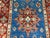 Blue Blue and Rust Red Kazak Wool Runner Rug, Tribal Hallway Rug, 2'6" X 10'6" For Sale - Image 8 of 17