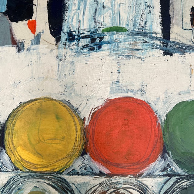 Contemporary Original Abstract Painting by Stephen Heigh “Paint Cans” For Sale - Image 4 of 5