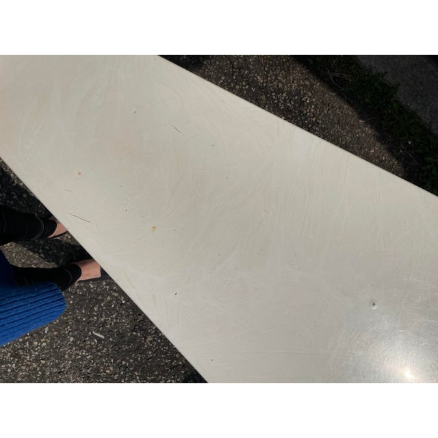 1980s Postmodern Curved Leg Console Table For Sale - Image 10 of 12