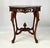 Wood Rococo Revival Carved Walnut & Burl Octagonal Accent Table For Sale - Image 7 of 16