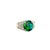 Metal 2.57 Carat Australian Black Opal Diamond Platinum Ring, Size 9.5 For Sale - Image 7 of 9