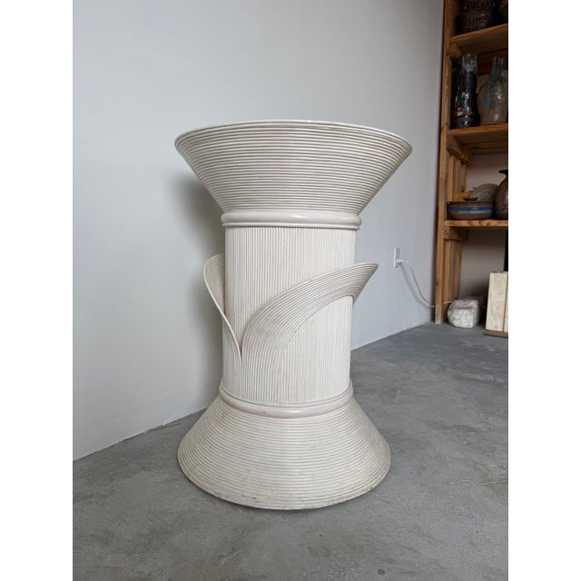 1980s 1980's Gabriella Crespi Style - Rattan Dining Table Base For Sale - Image 5 of 13