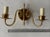 Mid 20th Century Vintage Neoclassical Union Made Colonial Style Brass 2 Light Wall Sconce For Sale - Image 5 of 6