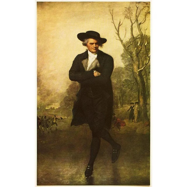 Paper 1956 After Gilbert Stuart "The Skater", Vintage Full-Color Print For Sale - Image 7 of 7