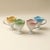 Art Deco Art Deco Flower-Shaped Ceramic Coffee Cup - Set of 4 For Sale - Image 3 of 8