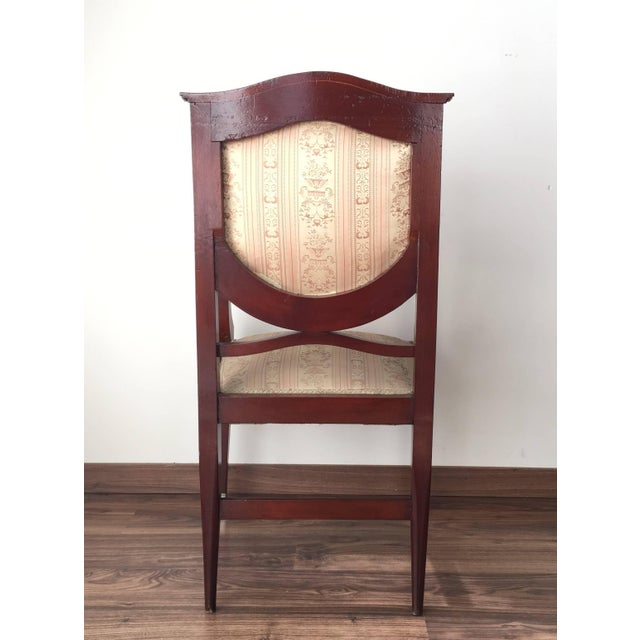 19th Century Regency Pair of Armchairs in Mahogany Influenced Art Deco Style For Sale - Image 10 of 18