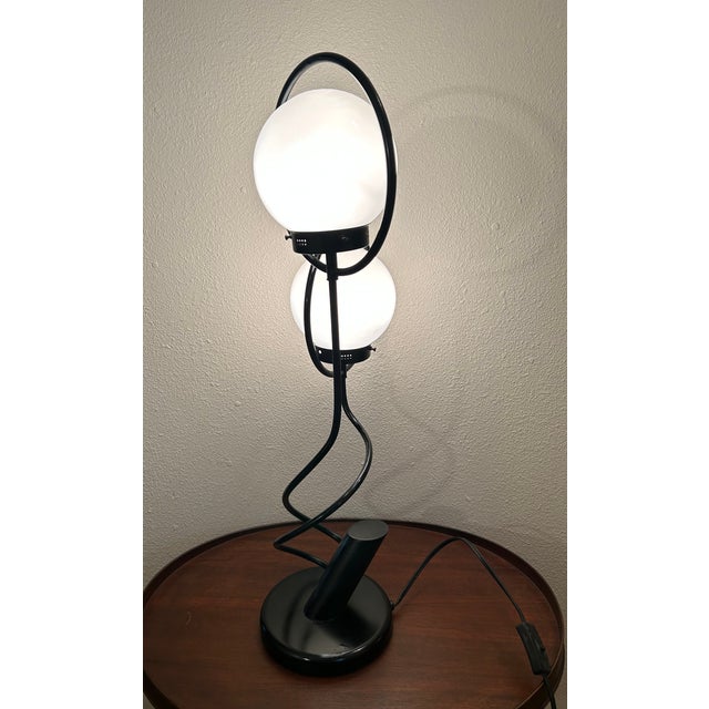 Mid-Century Modern Vintage Mid-Century Modern 2 Globe Orb Lamp,Great Style & Design! For Sale - Image 3 of 14