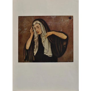 Walter Sauer, The Nun, Signed Engraving For Sale