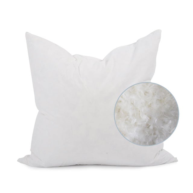 Textile 24 x 24 Demo Indigo Pillow - Down Fill For Sale - Image 7 of 8