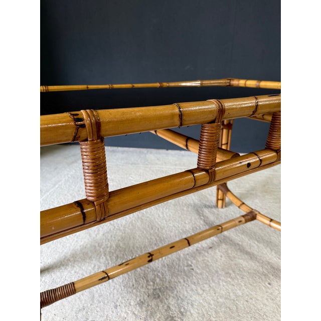 Bamboo Console Side Table, Italy, 1960s For Sale - Image 11 of 18