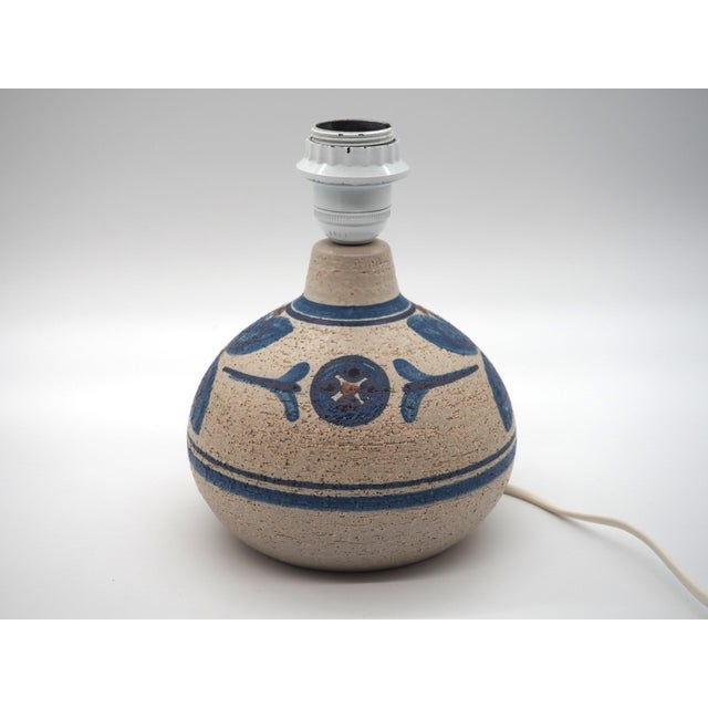 Mid-Century Modern Vintage Ceramic Table Lamp by Noomi Backhausen for Söholm Keramik, Denmark, 1970s For Sale - Image 3 of 10