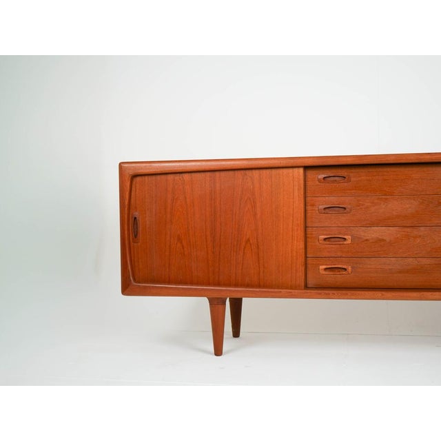 Wood Vintage Teak Sideboard from H.P. Hansen, 1960s For Sale - Image 7 of 10