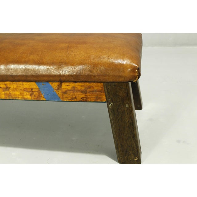 Leather Gym Bench, 1950s For Sale - Image 6 of 10