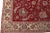 1960s Vintage Persian Tabriz Handmade Floral Red Wool Rug For Sale - Image 4 of 7