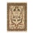 Shabby Chic Bhati Pak-Persian Ivory/Green Wool Rug - 4'1'' X 6'7'' For Sale