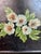 A charming paper mâché tray featuring hand-painted blue pansies. Perfect for styling on a coffee table, dresser, or shelf,...