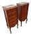 Brown Antique Pair of French Nightstands Bedside Tables Five Hand Carved Drawers For Sale - Image 8 of 13