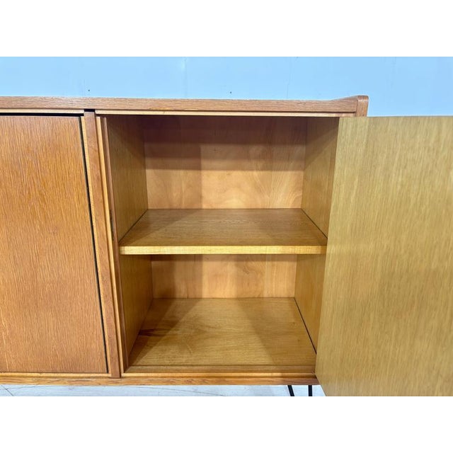 Wood Mid-Century Modern Sideboard in Oak For Sale - Image 7 of 14
