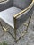 Gray Modern Velvet and Gold Tone Counter Stools - a Pair For Sale - Image 8 of 9