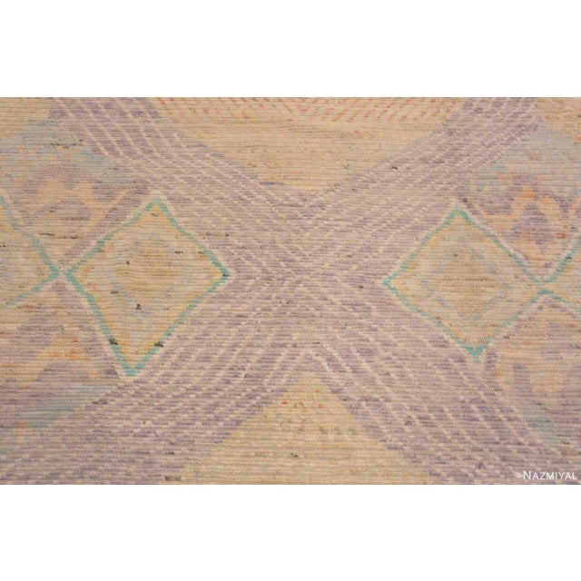 2020s Nazmiyal Collection Handmade Wool Pile Casual Tribal Design Modern Area Rug For Sale - Image 5 of 7