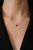 Not Yet Made - Made To Order Modern 14k Yellow Gold Heart Blue Sapphire & Diamond Halo Pendant Necklace For Sale - Image 5 of 12