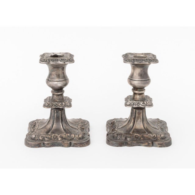 Pair of Viners of Sheffield Silverplate Candlesticks, marked "Viners / of / Sheffield / England / Alpha Plate" underside....