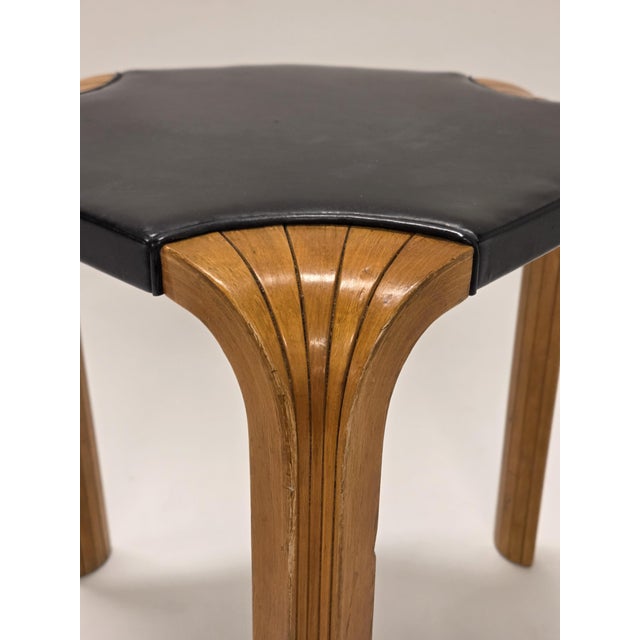 Artek X602 Stool by Alvar Aalto for Artek, 1950s For Sale - Image 4 of 18