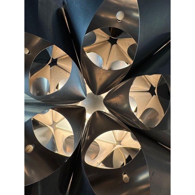 Metal Aluminum Table Lamp, 1970s For Sale - Image 7 of 18