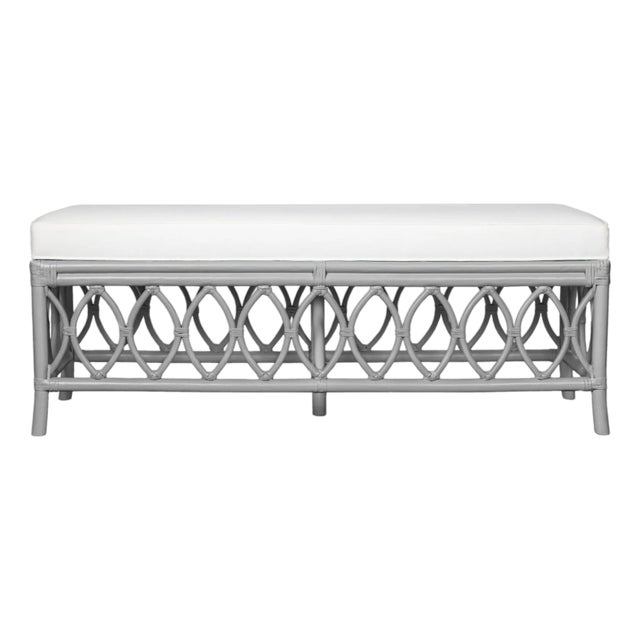 Lillian Bench - Light Gray For Sale