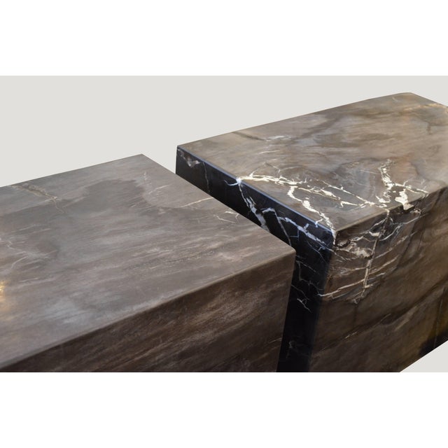 Andrianna Shamaris Petrified Wood Log Bench For Sale - Image 12 of 18