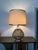 Vintage Italian Smoked Glass and Chrome Table Lamp, 1980s For Sale - Image 12 of 18
