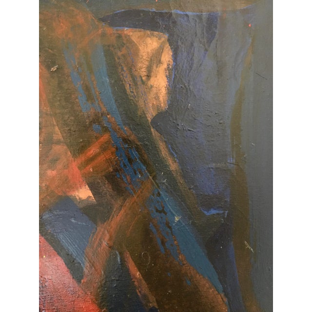 Salvador Dalí Vintage Mid Century Abstract Oil Painting by Listed Artist Daniel Buckler For Sale - Image 4 of 10