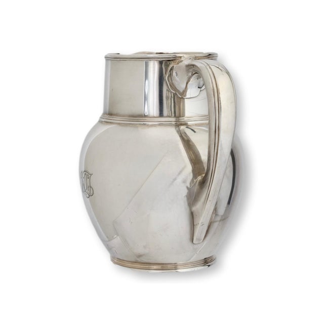 Traditional Early 20th Century Large Tiffany Sterling Silver Water Pitcher For Sale - Image 3 of 5