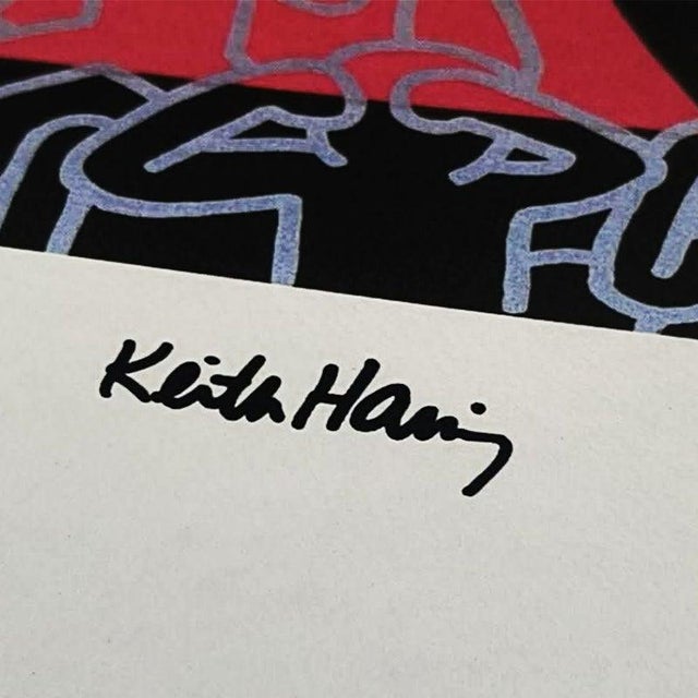 Keith Haring Keith Haring, Figurative Composition, 1990s, Limited Edition Lithograph For Sale - Image 4 of 9