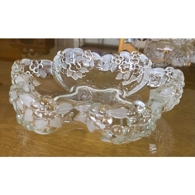 Vintage Mikasa Crystal Fruit Serving Bowl from early 1980's.