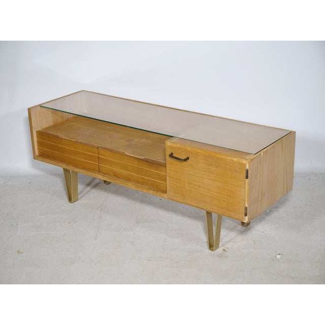 Wood Mid-Century Modern Sideboard with Hairpin Legs, 1960s For Sale - Image 7 of 10