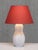 Feather Pattern Ceramic Table Lamp by Anna-Lisa Thomson for Upsala-Ekeby, Sweden, 1940s For Sale - Image 9 of 9