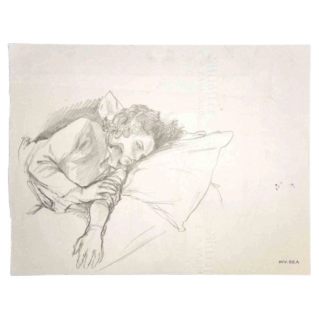 Leo Guida, Reclined Figures, Original Drawing, 1970s For Sale