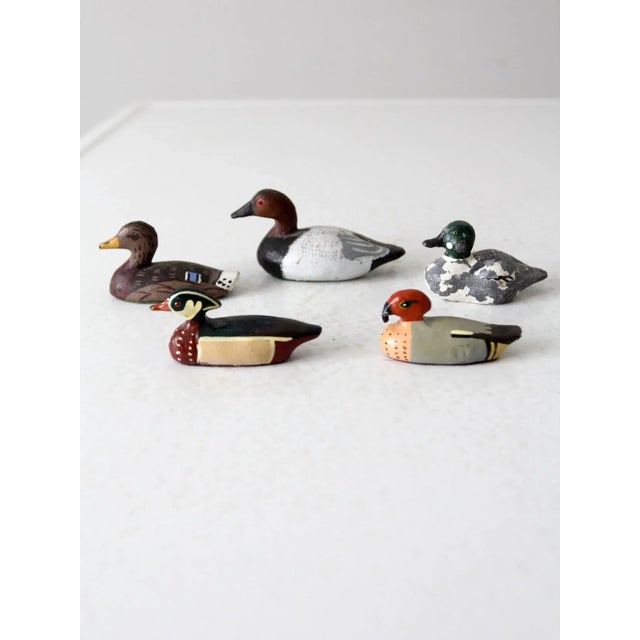 Brown Vintage Hand Painted Cast Iron Duck Collection For Sale - Image 8 of 12