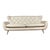 Jhs Wellington Antique Ivory Leather Sofa For Sale