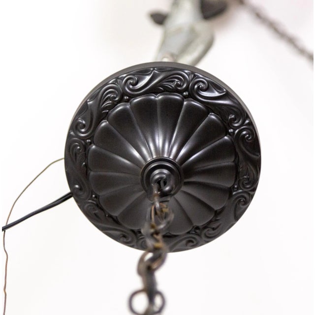 Amber 1960s Caged Amber Glass Lantern For Sale - Image 8 of 12