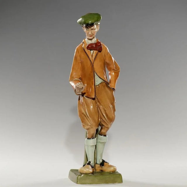 Elvir Otto, Art Nouveau Gentleman with Monocle, 1900s, Ceramic For Sale - Image 11 of 11