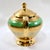Mid-20th Century LeMieux China 24k Gold Encrusted Porcelain Teapot With Mint Green Band For Sale - Image 4 of 12
