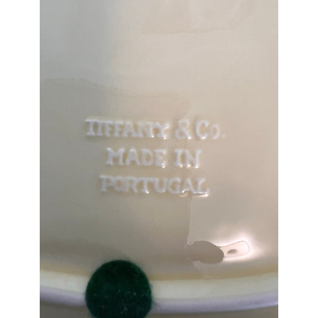 Traditional Vintage Tiffany & Co. Blackberry Majolica Pitcher & Tray Set - Portugal Basketweave For Sale - Image 3 of 12