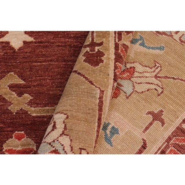 Brown 1990s Classic Ziegler Brown Tan Hand-Knotted Wool Rug - 9'8'' X 13'0'' For Sale - Image 8 of 8