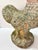Vintage Weathered Terracotta Rooster Garden Statue With Moss Patina For Sale In Louisville - Image 6 of 9