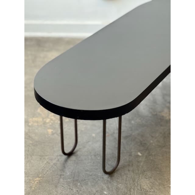 Mid-Century Modern 1950's Black Wood Amoeba Coffee Table For Sale - Image 3 of 10
