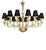 2020s Modern Linear “Transparent” and Gold-Leaf Murano Glass Chandelier For Sale - Image 5 of 5